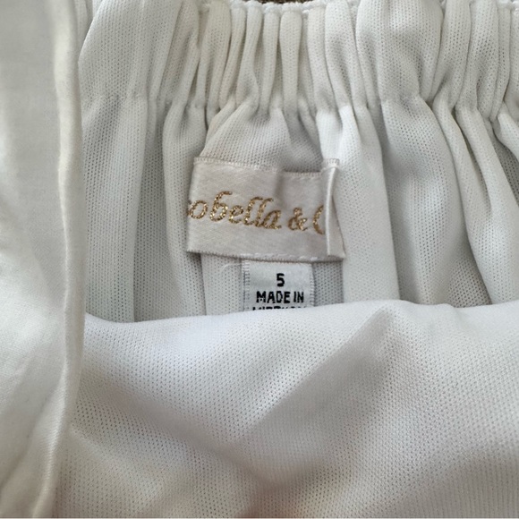 Isobella & Chloe Floral Embroidered White Dress 5 - Picture 6 of 8